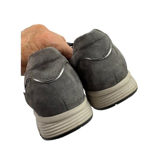 *Mephisto Runnoff Yael Leopard Pring Leather Sneakers Womens 10.5 Gray Comfort - Picture 4 of 11